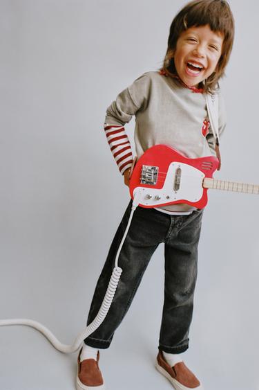 MAGLIETTA EFFETTO SLAVATO ROLLING STONES © - Marrone chiaro di Zara