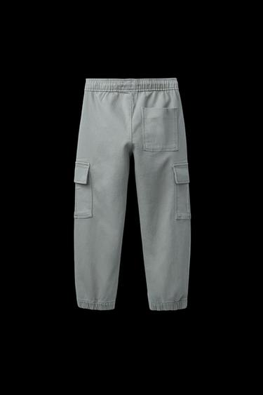 SOFT CARGO JOGGING TROUSERS - Faded blue by Zara