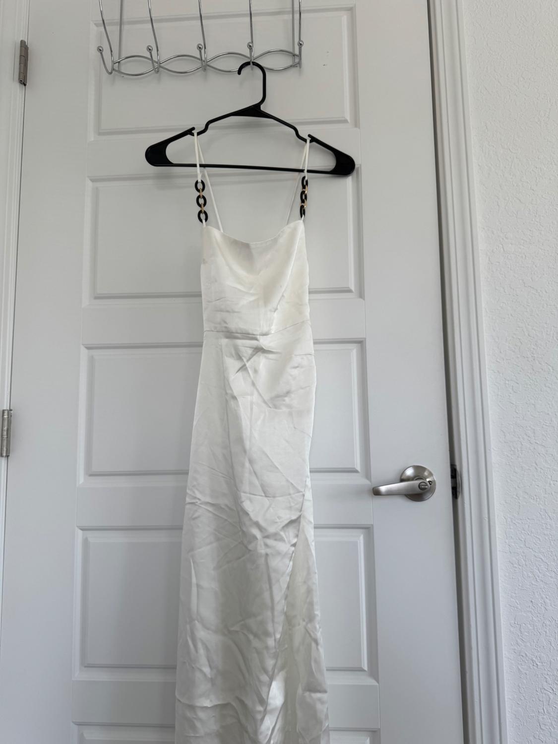 CHAIN STRAP SATIN EFFECT DRESS - Image 7