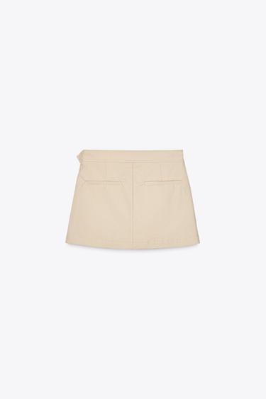 BUTTON SKORT - camel by Zara - Image 6