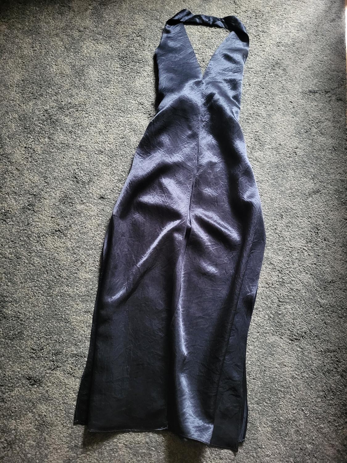 ZW COLLECTION SATIN HALTER DRESS - Image 3