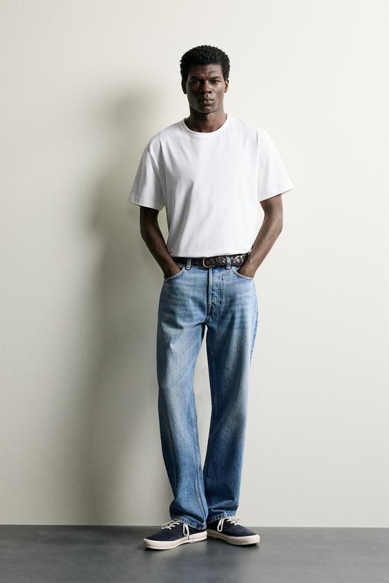CAMISETA SLIM FIT BÁSICA /01 - Blanco de Zara - Imagen 0