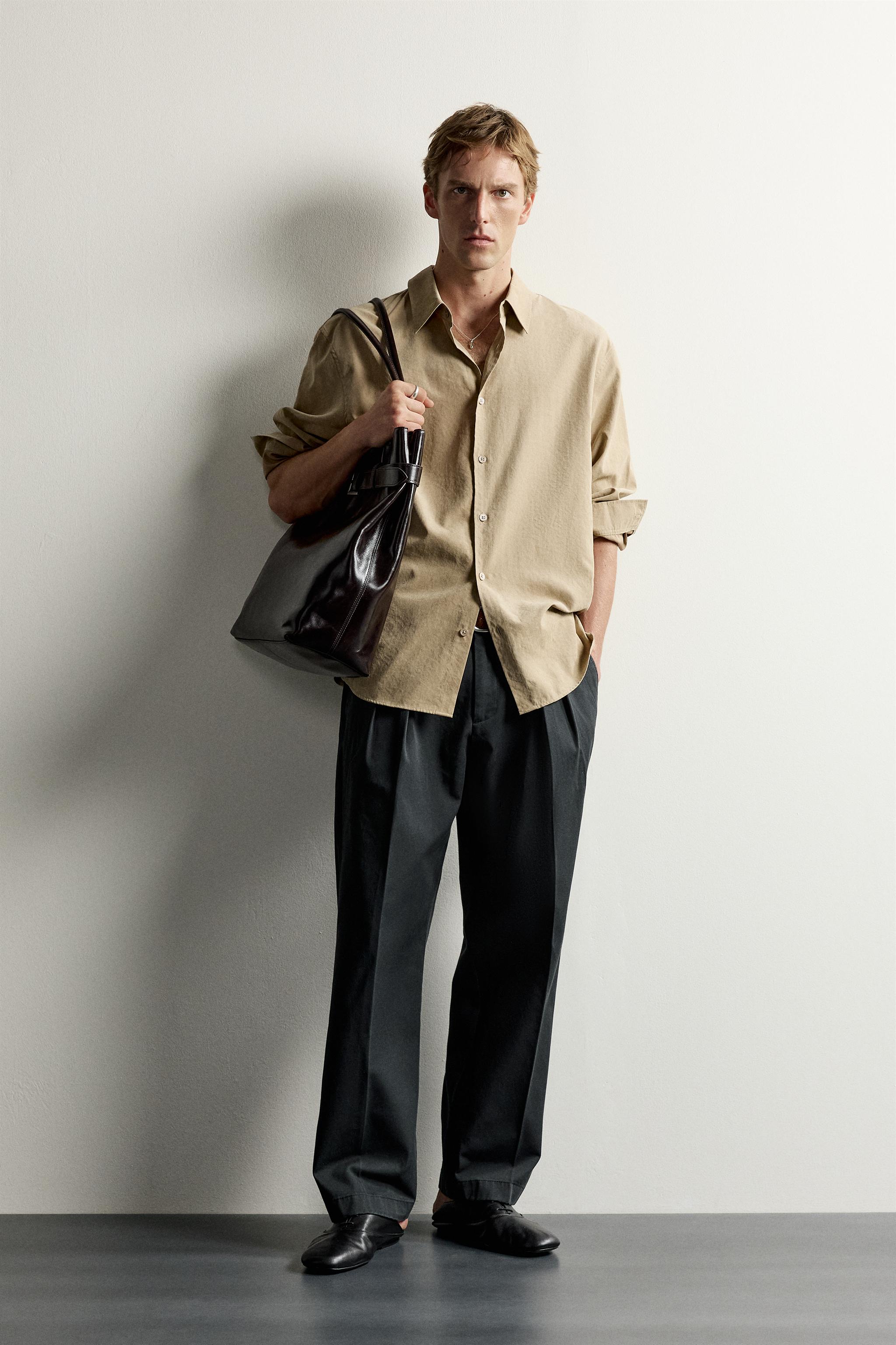 Мужские рубашки Zara SOFT RELAXED FIT SHIRT