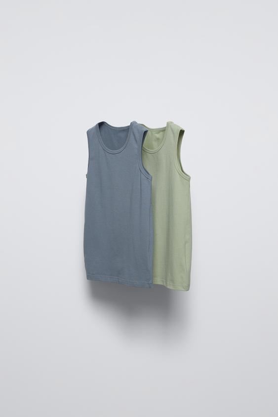 AGES 614 YEARS/ 2PACK OF SLEEVELESS TSHIRTS ZARA India
