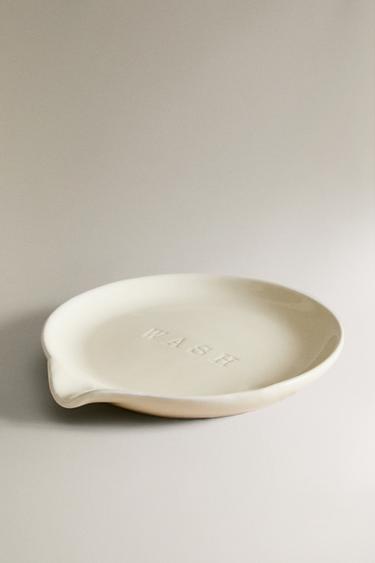 CERAMIC BRUSH STAND - Cream by Zara - Image 0