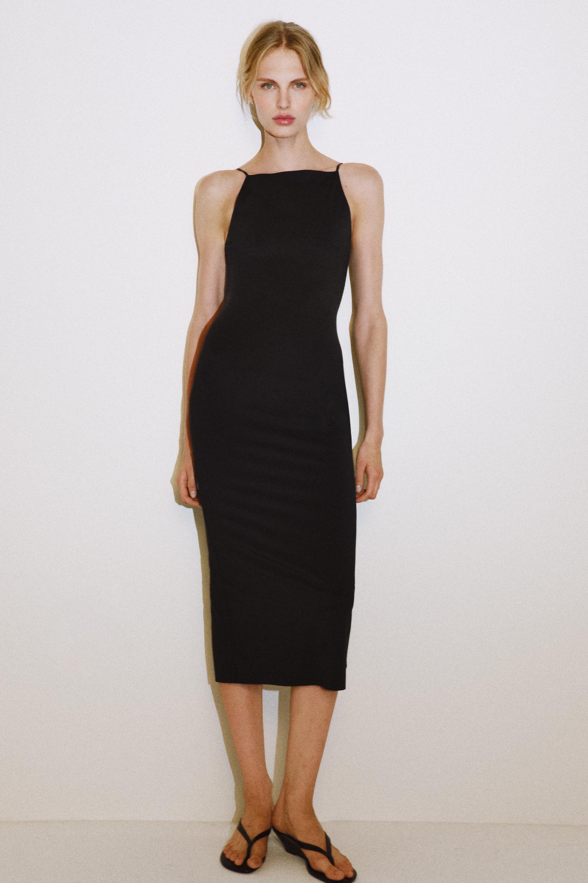 POLYAMIDE BLEND MIDI DRESS