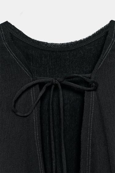 OPEN BACK TOP - Black by Zara - Image 9