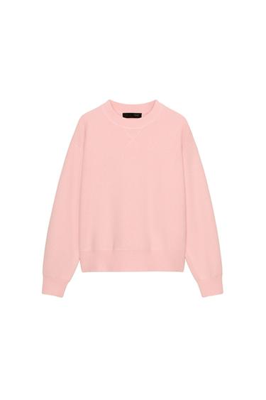PLAIN KNIT JUMPER - Light pink by Zara