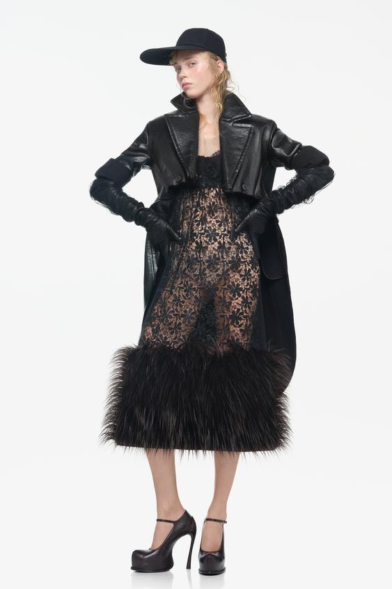 LIMITED EDITION 100% LEATHER LONG GLOVES - Black by Zara - Image 0