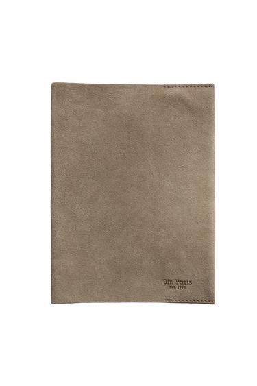 SUEDE BOOK CASE | 0FR. PARIS - بيج الخاص بـ Zara