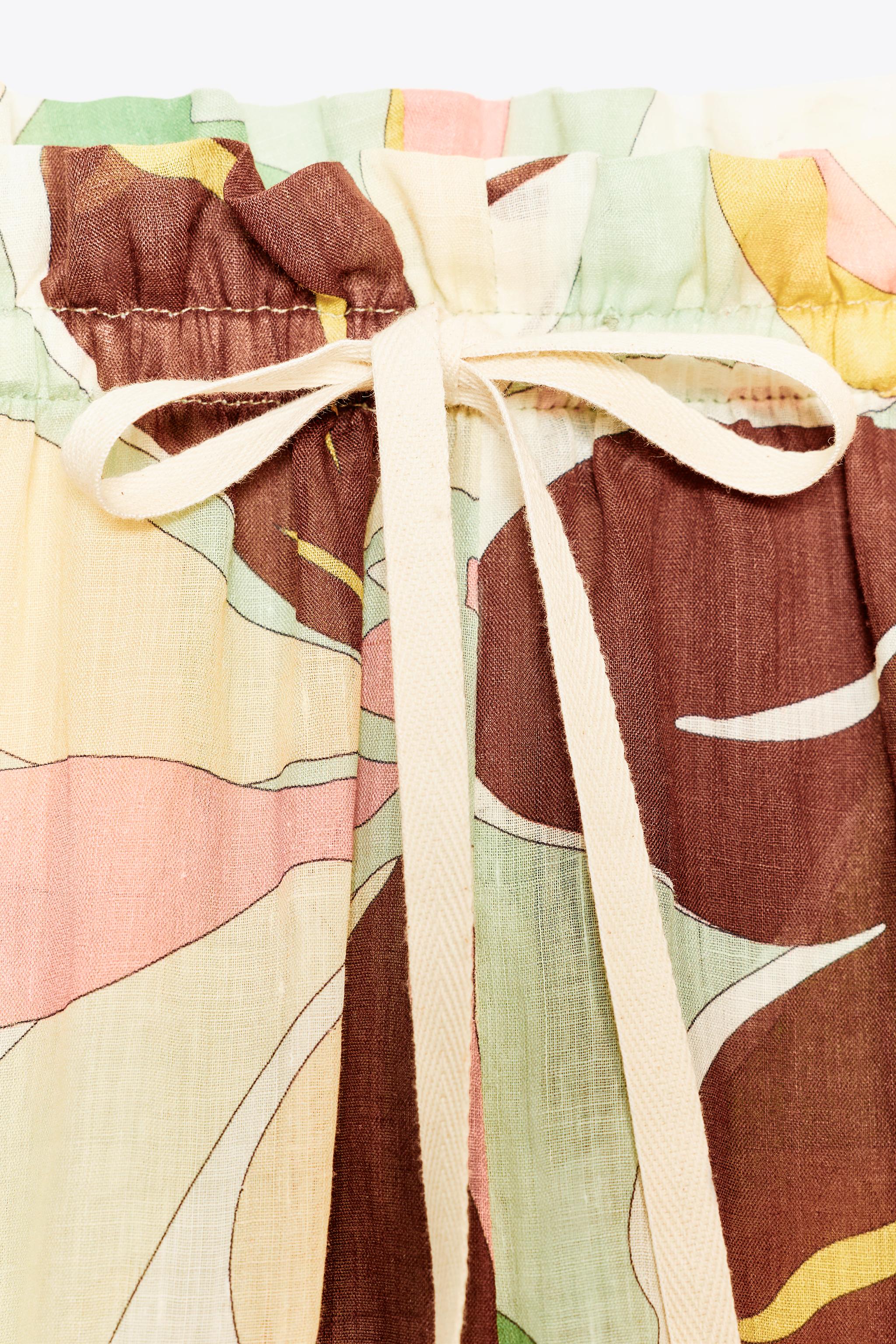 RAMIE FLORAL PRINT PANTS ZW COLLECTION