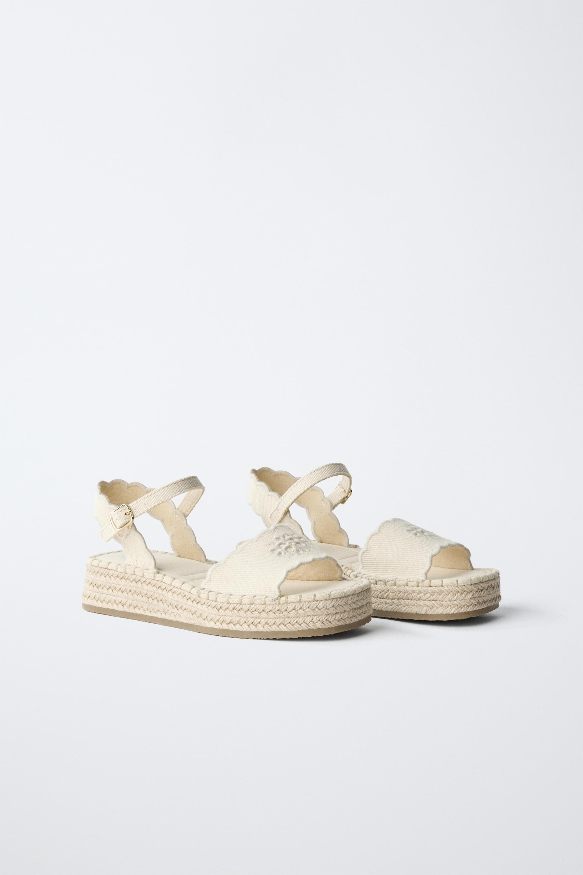 JUTE EFFECT SANDALS — Off White (alternate view)