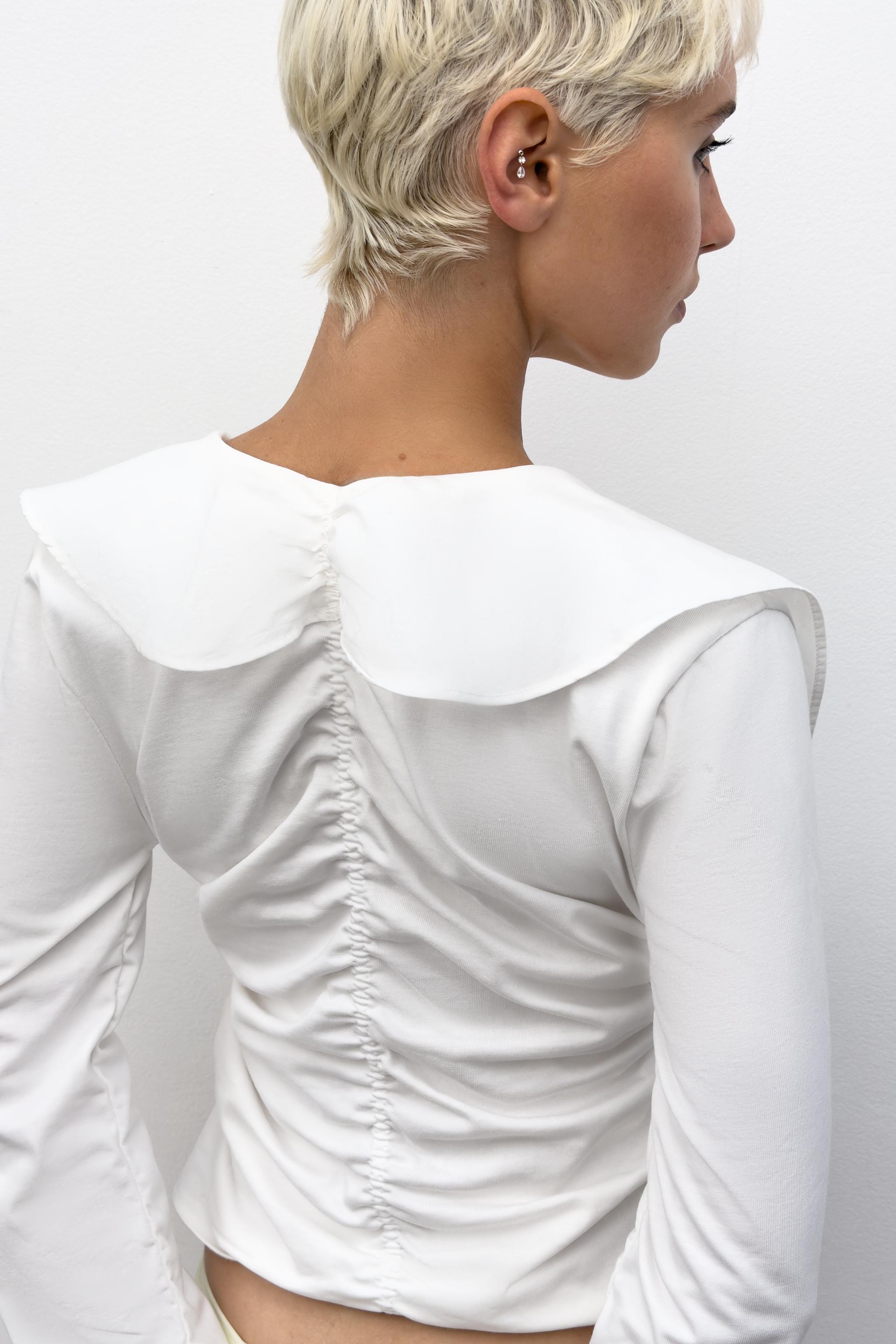RUFFLE COMBINATION SHIRT