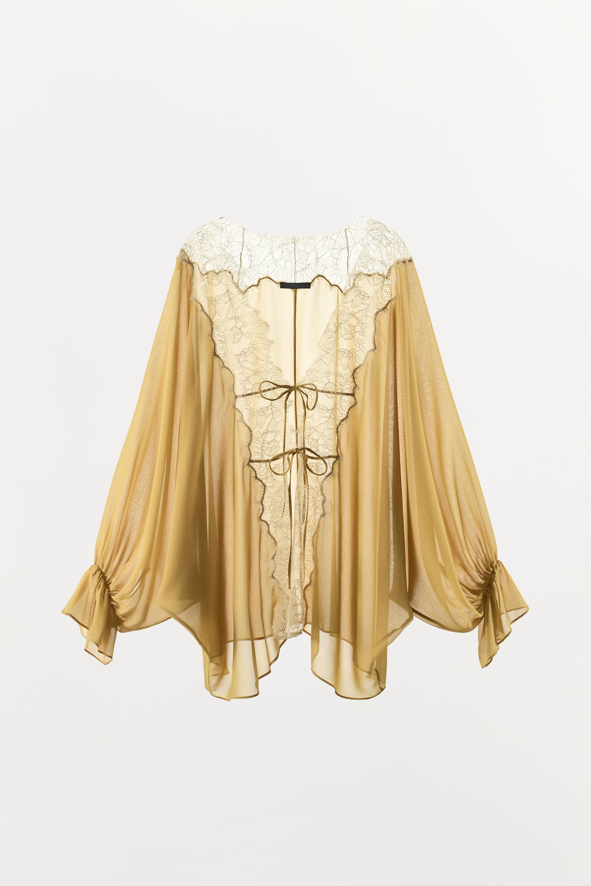 ZW COLLECTION COMBINATION LACE BLOUSE