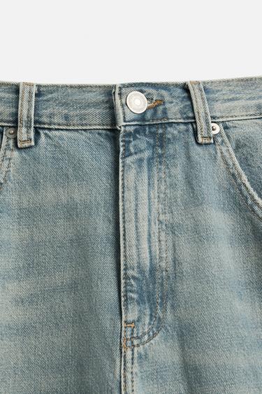 SEAMED BAGGY FIT JEANS - Blue / Green by Zara - Image 8