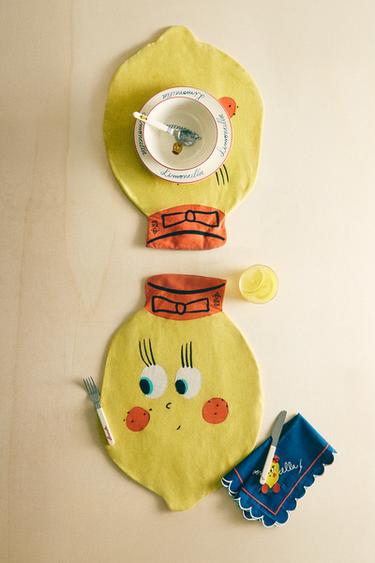 MANTEL INDIVIDUAL INFANTIL LIMONCELLA X THE ANIMALS OBSERVATORY - Multicolor de Zara