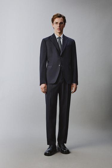 Zara 100% WOOL SUIT -