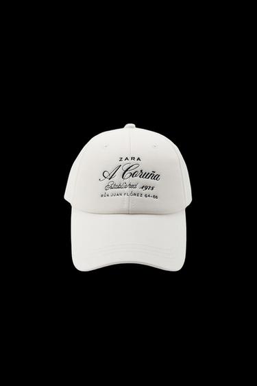 50TH ANNIVERSARY EMBROIDERY CAP - Ecru by Zara