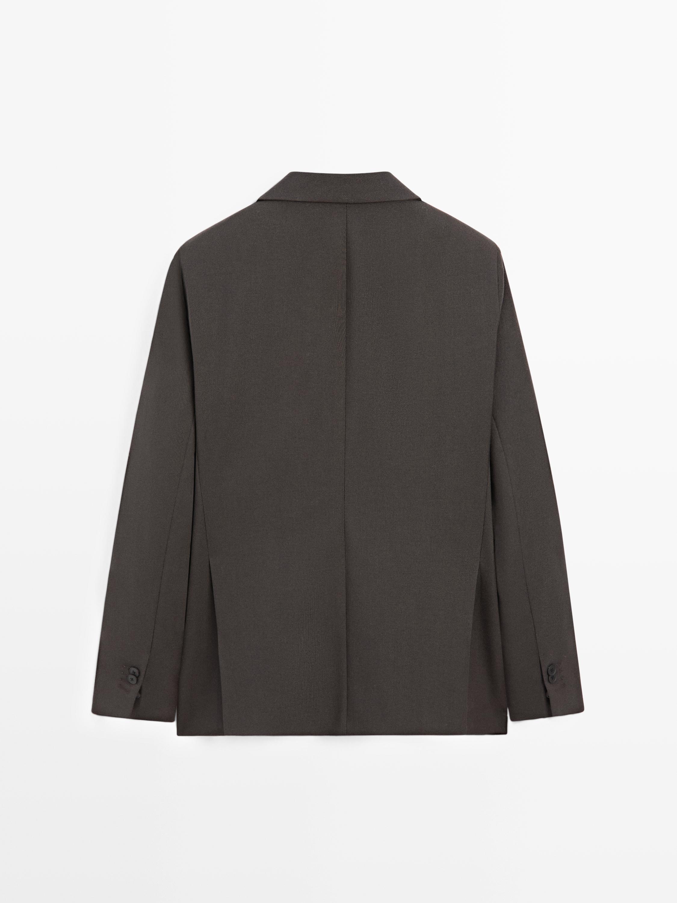 Suit blazer with notch lapel - LIMITED