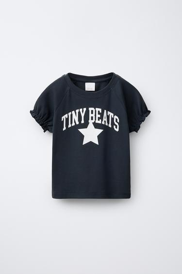 STAR PRINT T-SHIRT - بحري الخاص بـ Zara