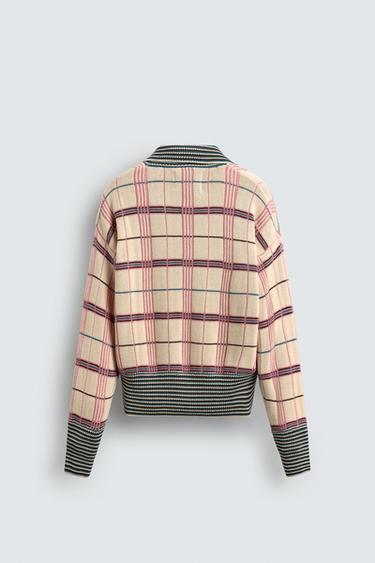 CHECK JACQUARD KNIT POLO SHIRT HARRY LAMBERT FOR ZARA X DISNEY - Pink by Zara - Image 7