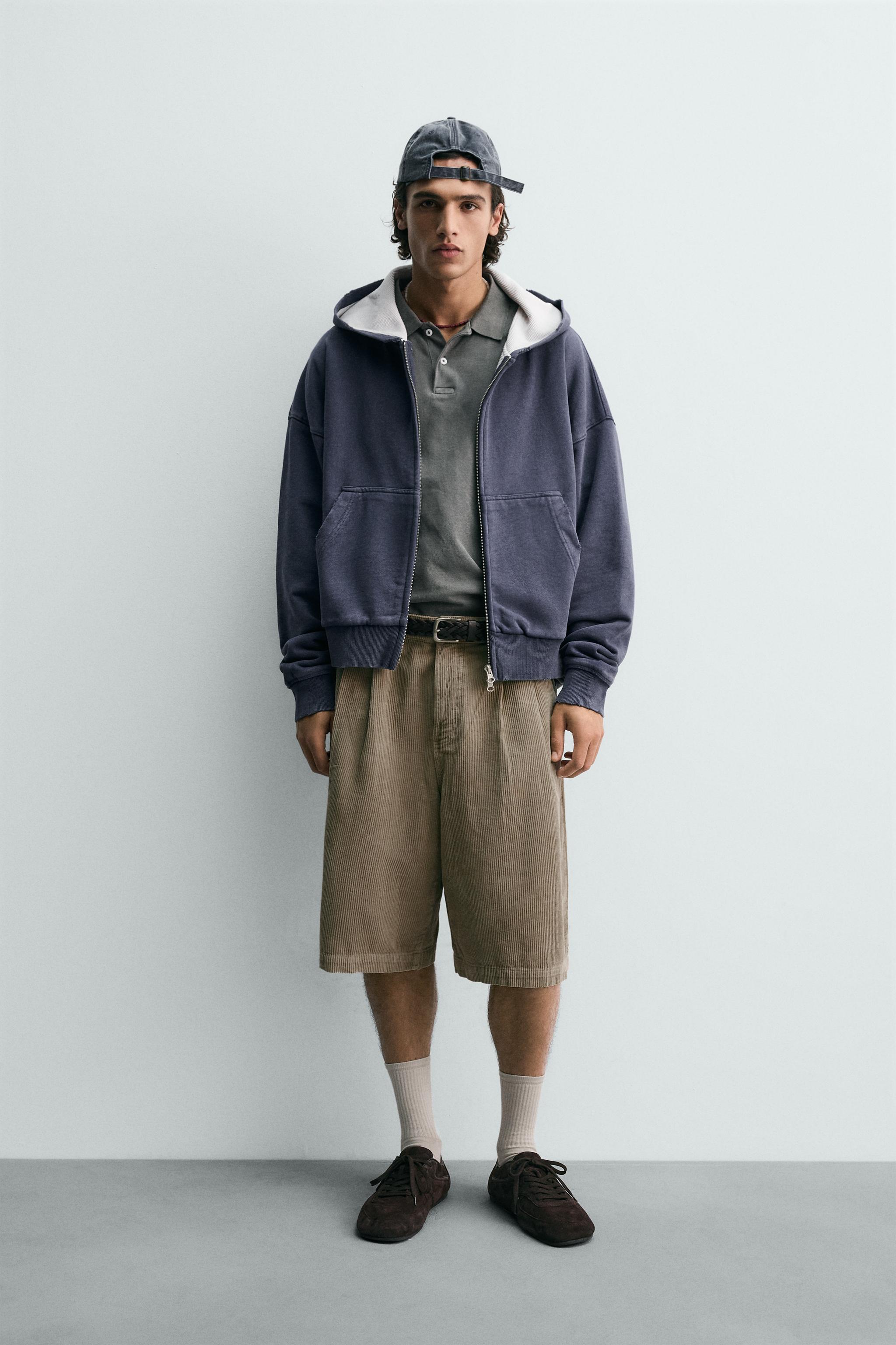 WIDE FIT CORDUROY SHORTS LIMITED EDITION - Mink | ZARA United States