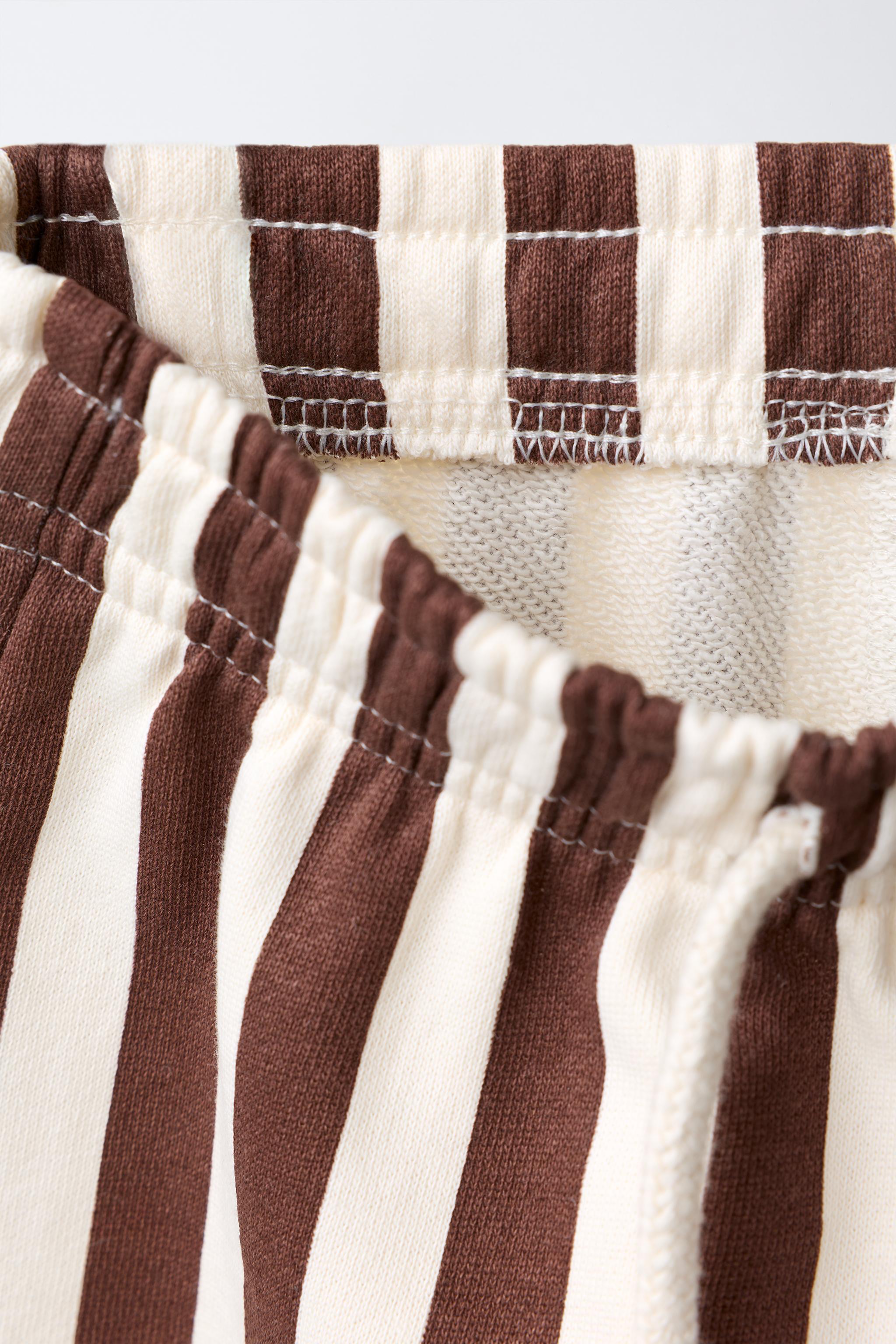 Детские худи Zara STRIPED SWEATSHIRT CULOTTES — фото 3