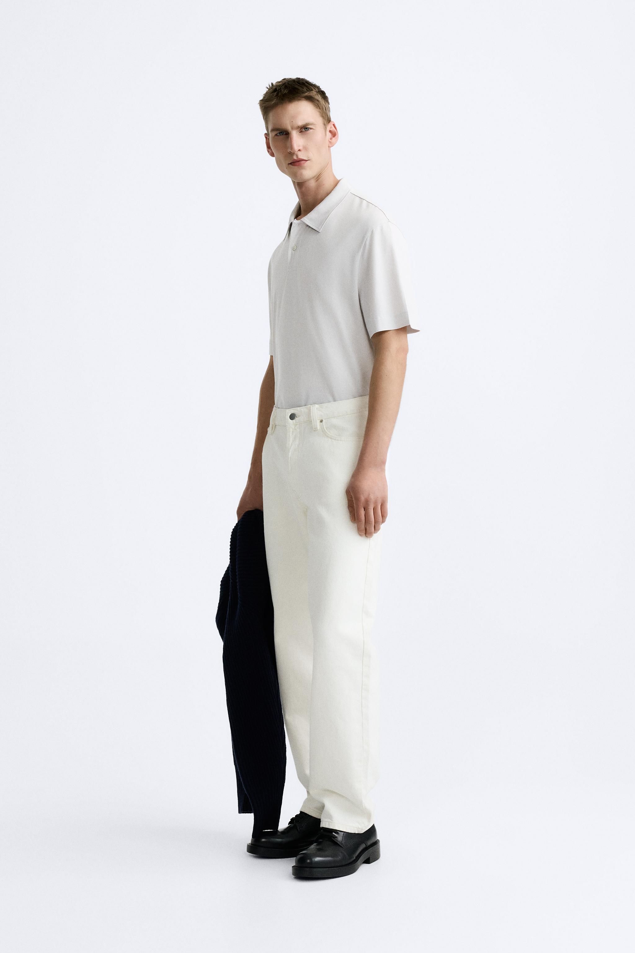 Zara white outlet polo neck