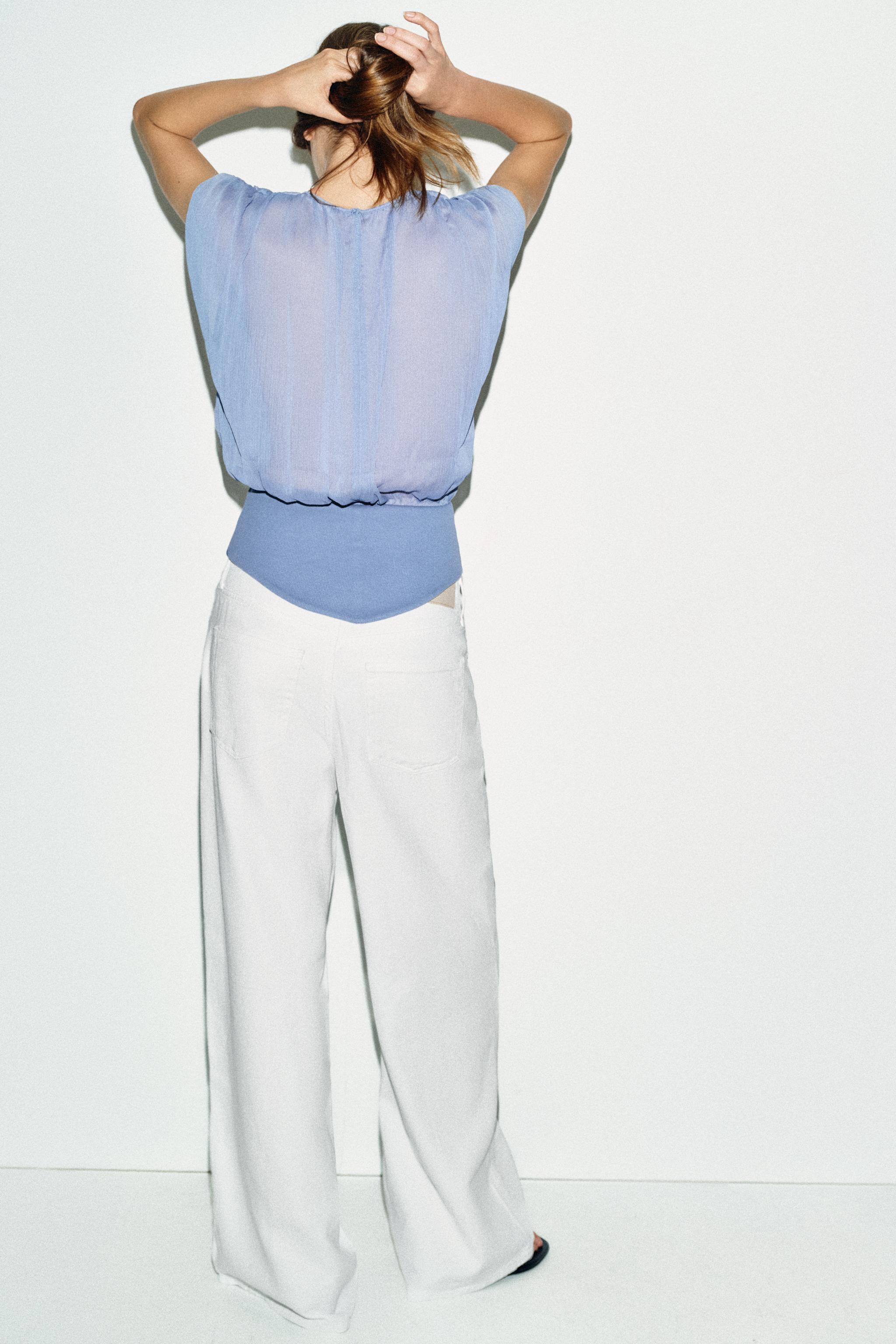 TOP BIMATIÈRE EN GEORGETTE
