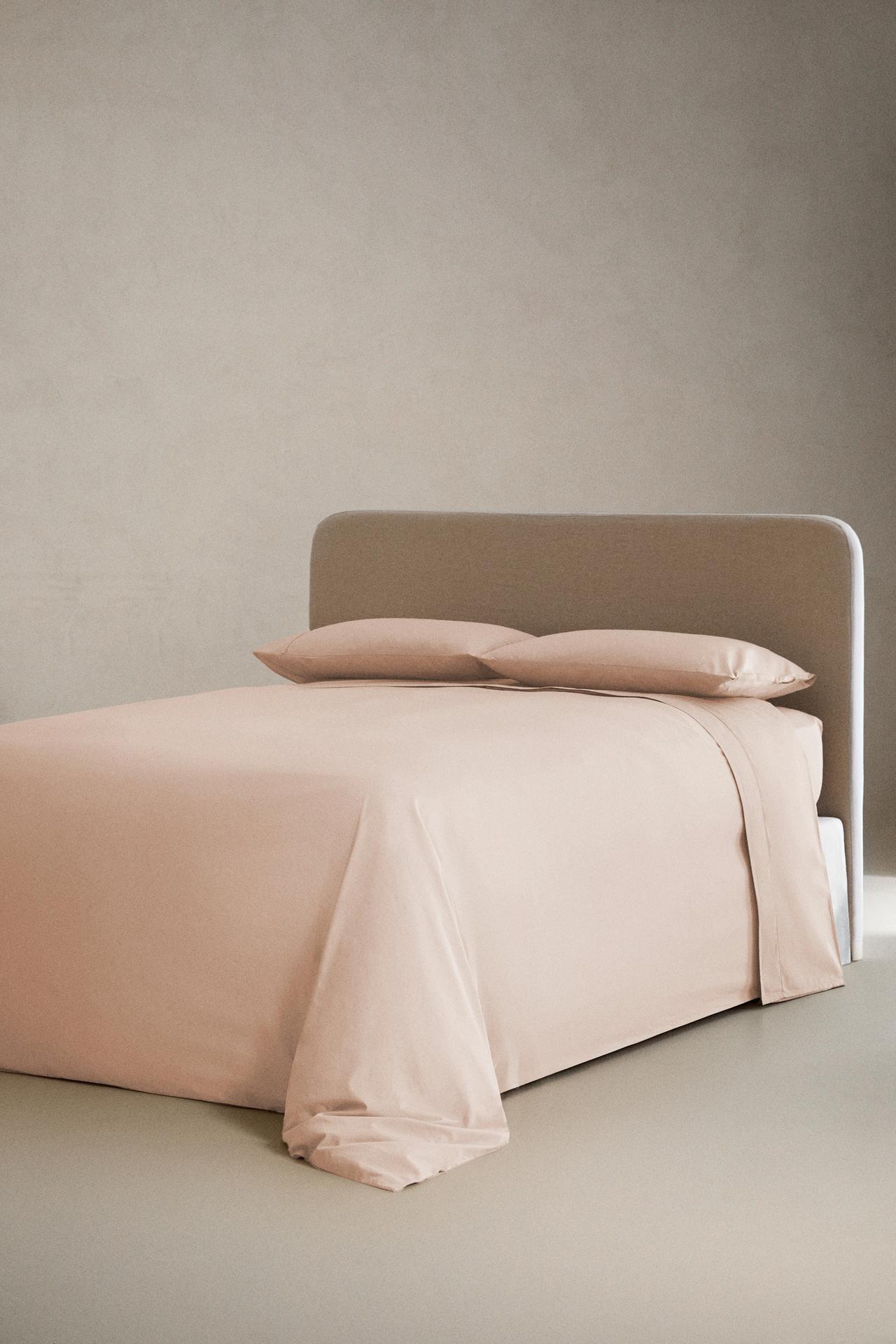COTTON PERCALE FITTED SHEET (300 THREAD COUNT) | 30 CM HIGH — Pink