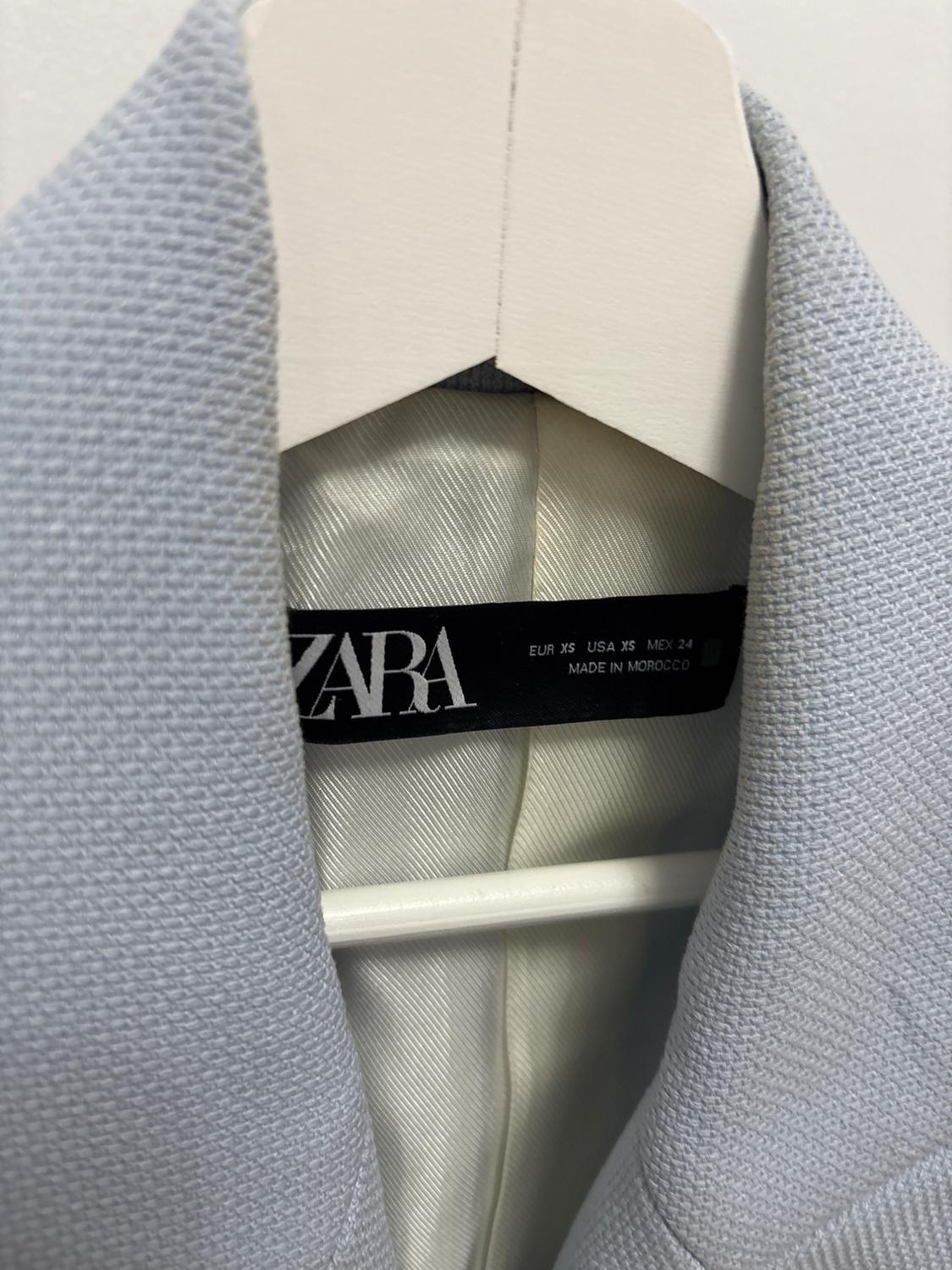 DOUBLE-BREASTED PIQUÉ BLAZER - Image 3