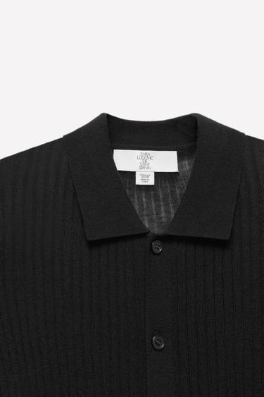 CHEMISE EN MAILLE LAINE - SOIE LUDOVIC DE SAINT SERNIN x ZARA - Noir de Zara - Image 3