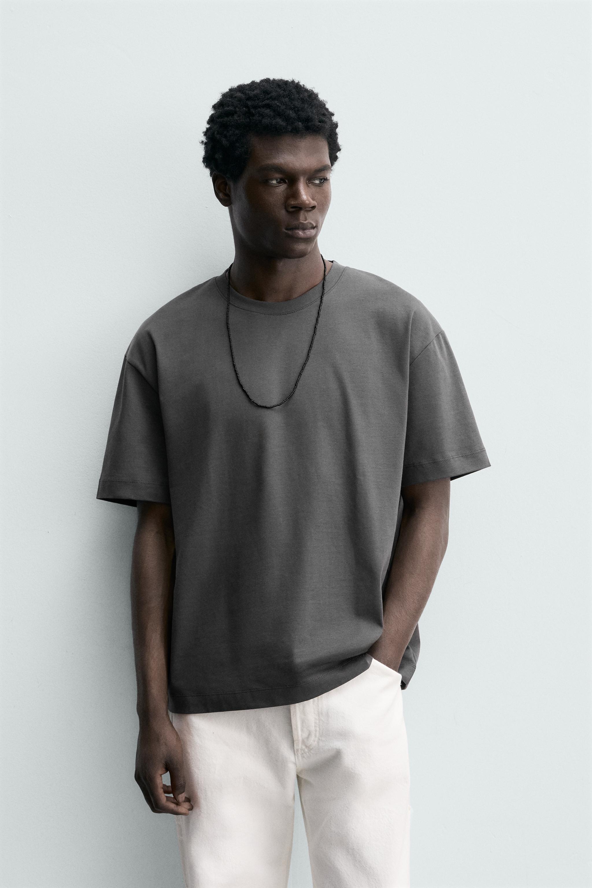 BASIC HEAVYWEIGHT T-SHIRT /03 — Dark anthracite