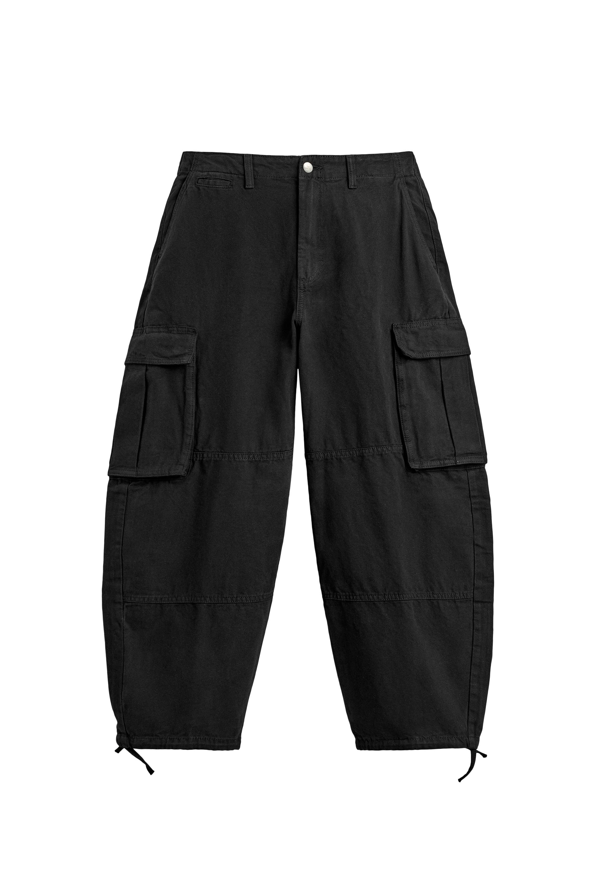 BALLOON FIT CARGO PANTS - Black | ZARA Canada