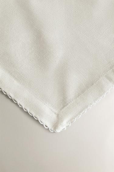 LOT DE SERVIETTES DE TABLE UNIES À ONDULATIONS (LOT DE 2) - Blanc de Zara - Image 2