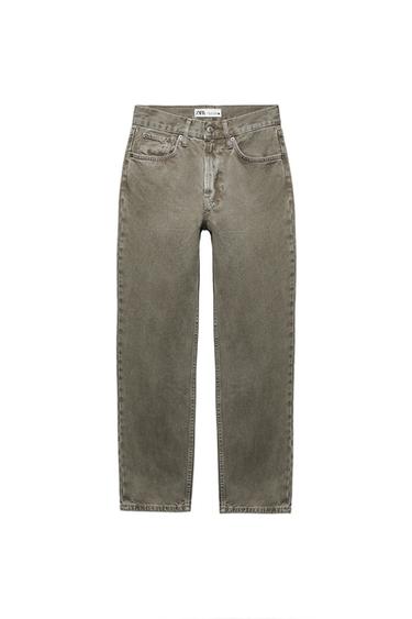 ZW COLLECTION STRAIGHT-LEG MID-RISE CROPPED JEANS