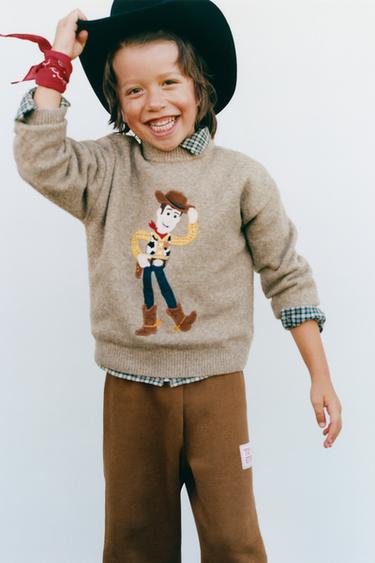 TOY STORY © DISNEY PIXAR EMBROIDERED KNIT JUMPER - Sand by Zara
