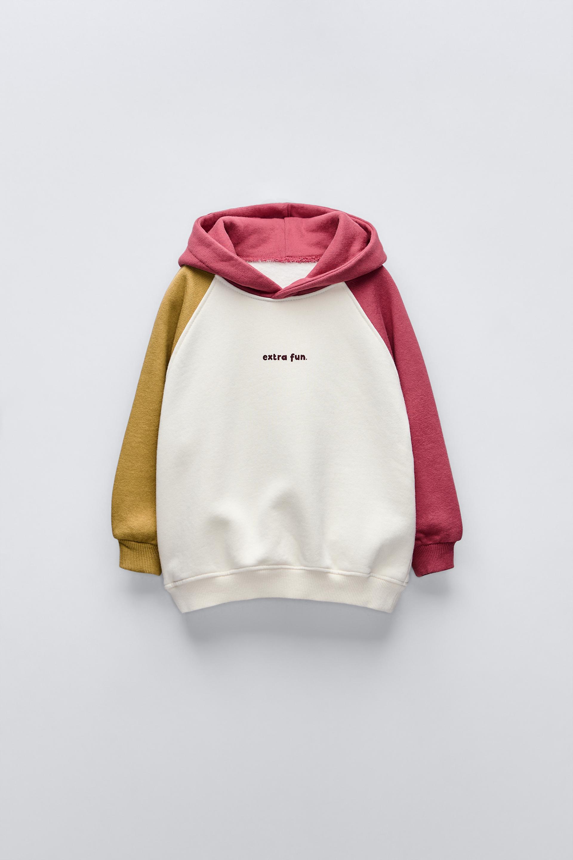 Champion colorblock hoodie beige smothered pink