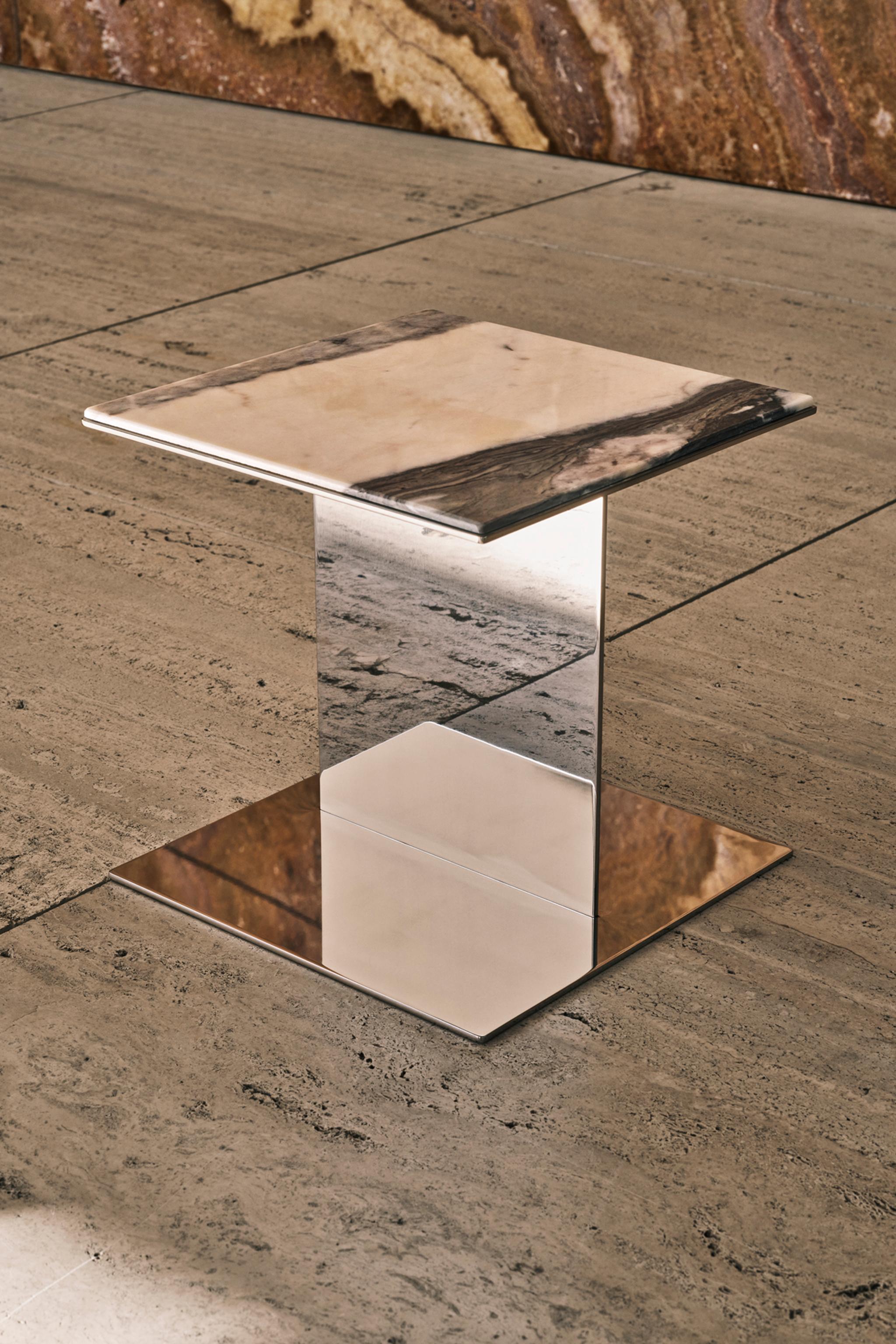 MARBLE SIDE TABLE - Dark maroon | ZARA United States