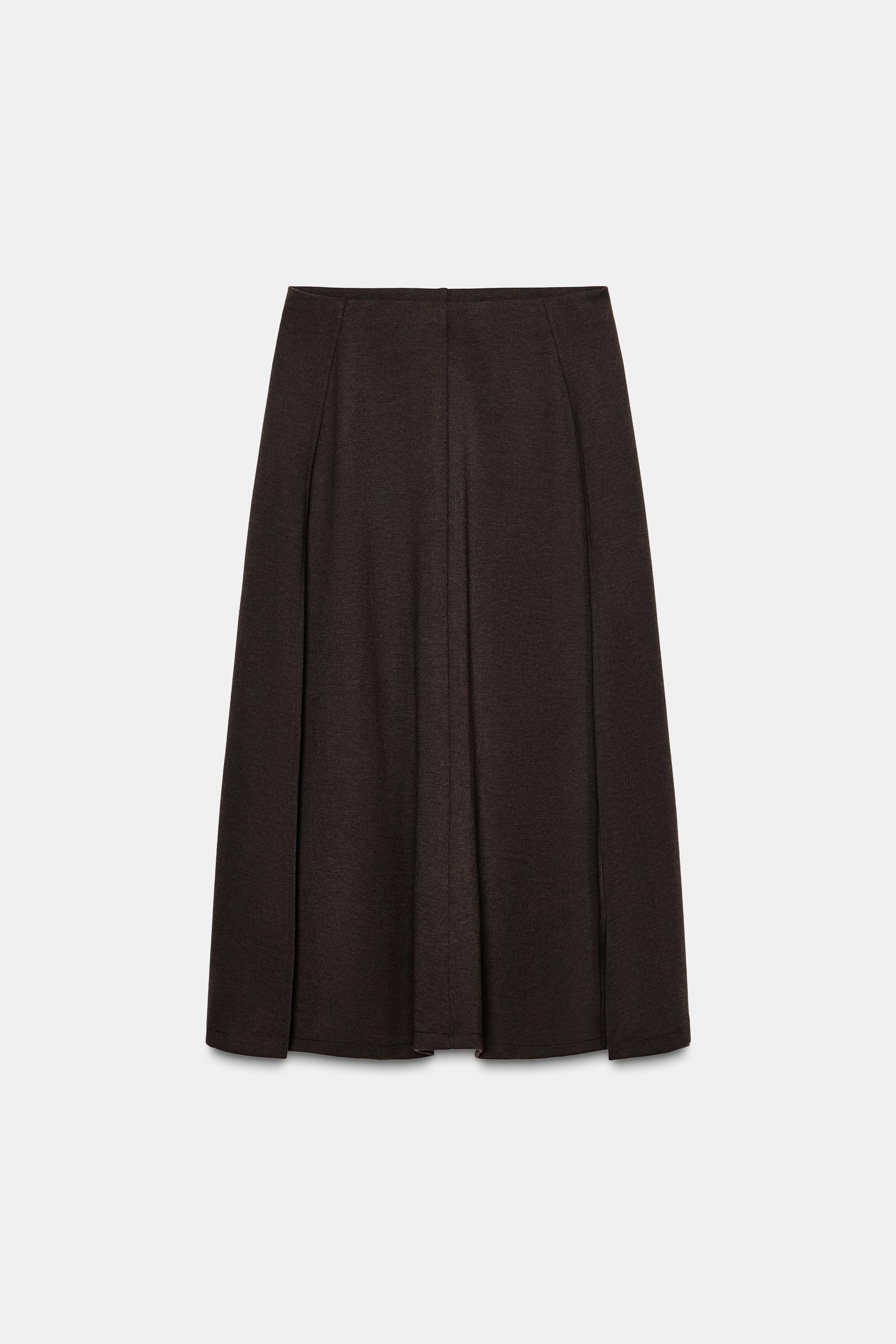 ASYMMETRIC MIDI SKIRT