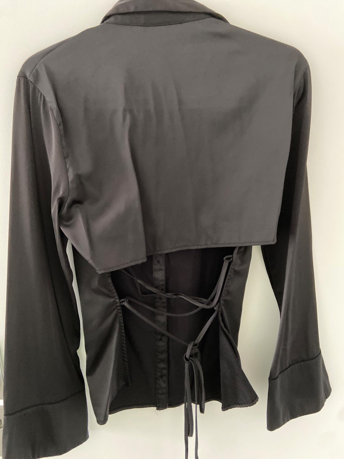 CHEMISE NOIR SATINÉE - Image 3