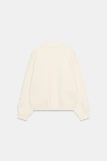 CONTRAST BUTTON CARDIGAN - Ecru by Zara - Image 5