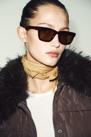 BLOUSON BOMBER MATELASSÉ À REVERS EFFET FOURRURE - Marron de Zara - Image 2