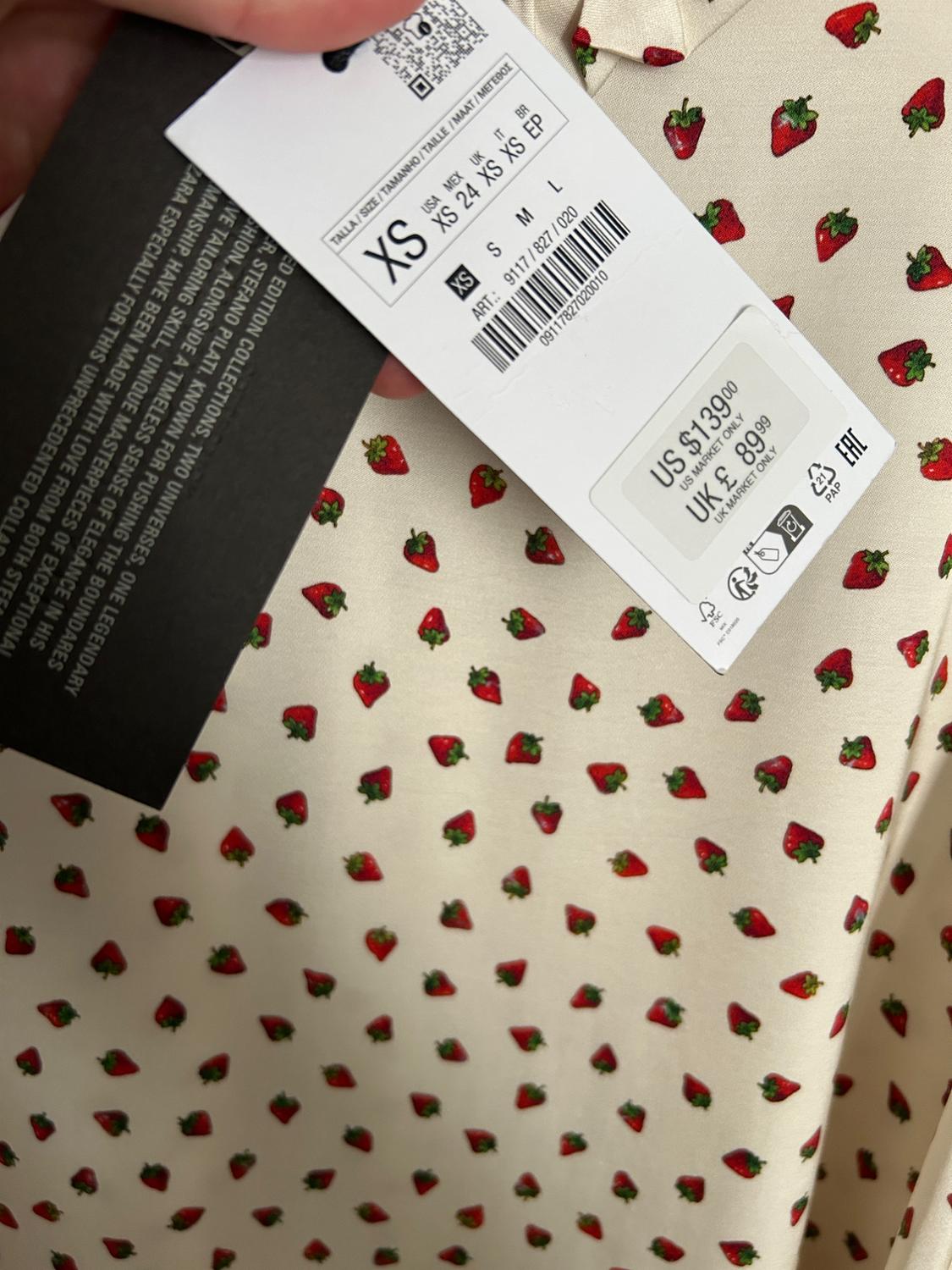 STEFANO PILATI X ZARA STRAWBERRY PYJAMA TOP - Image 4