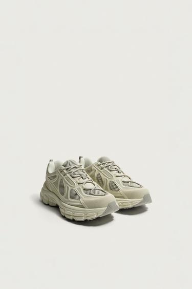CHUNKY SOLE TRAINERS - White by Zara