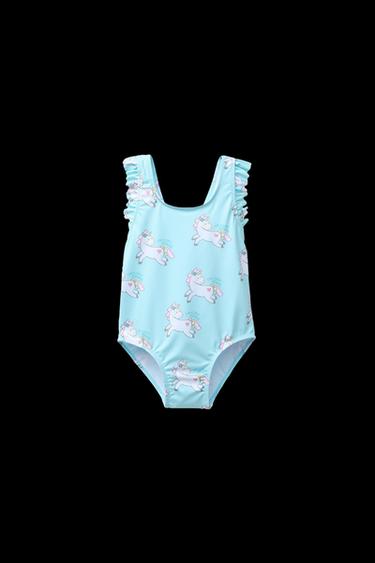1-6 AÑOS/ BAÑADOR UNICORNIOS - Turquesa de Zara - Imagen 0