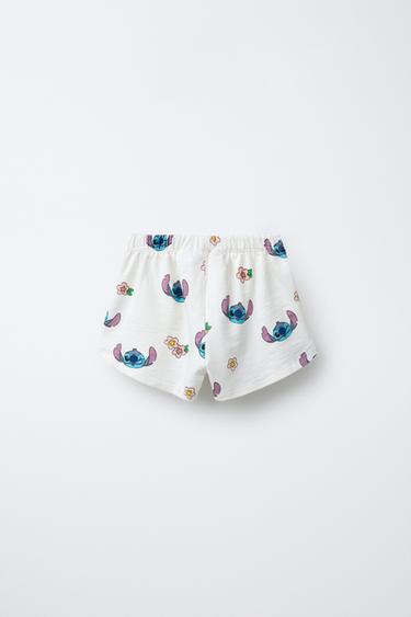 LILO & STITCH © DISNEY T-SHIRT AND BERMUDA SHORTS CO-ORD - Oyster-white by Zara - Image 4