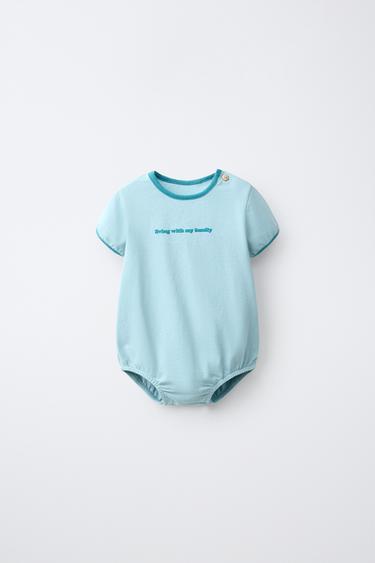 BODY CONTRASTE - Azul lavado de Zara - Imagen 0