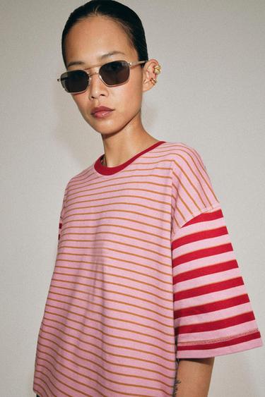 RECTANGULAR METAL SUNGLASSES - Golden by Zara