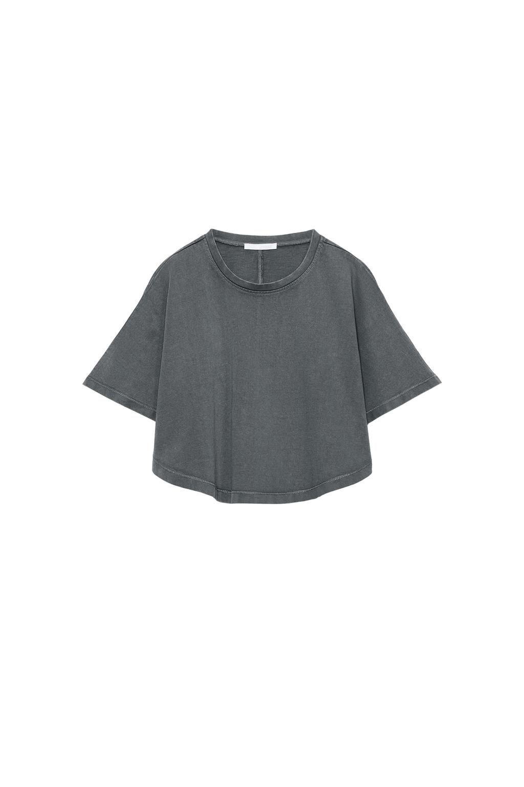 WASHED EFFECT CAPE TOP - image 3